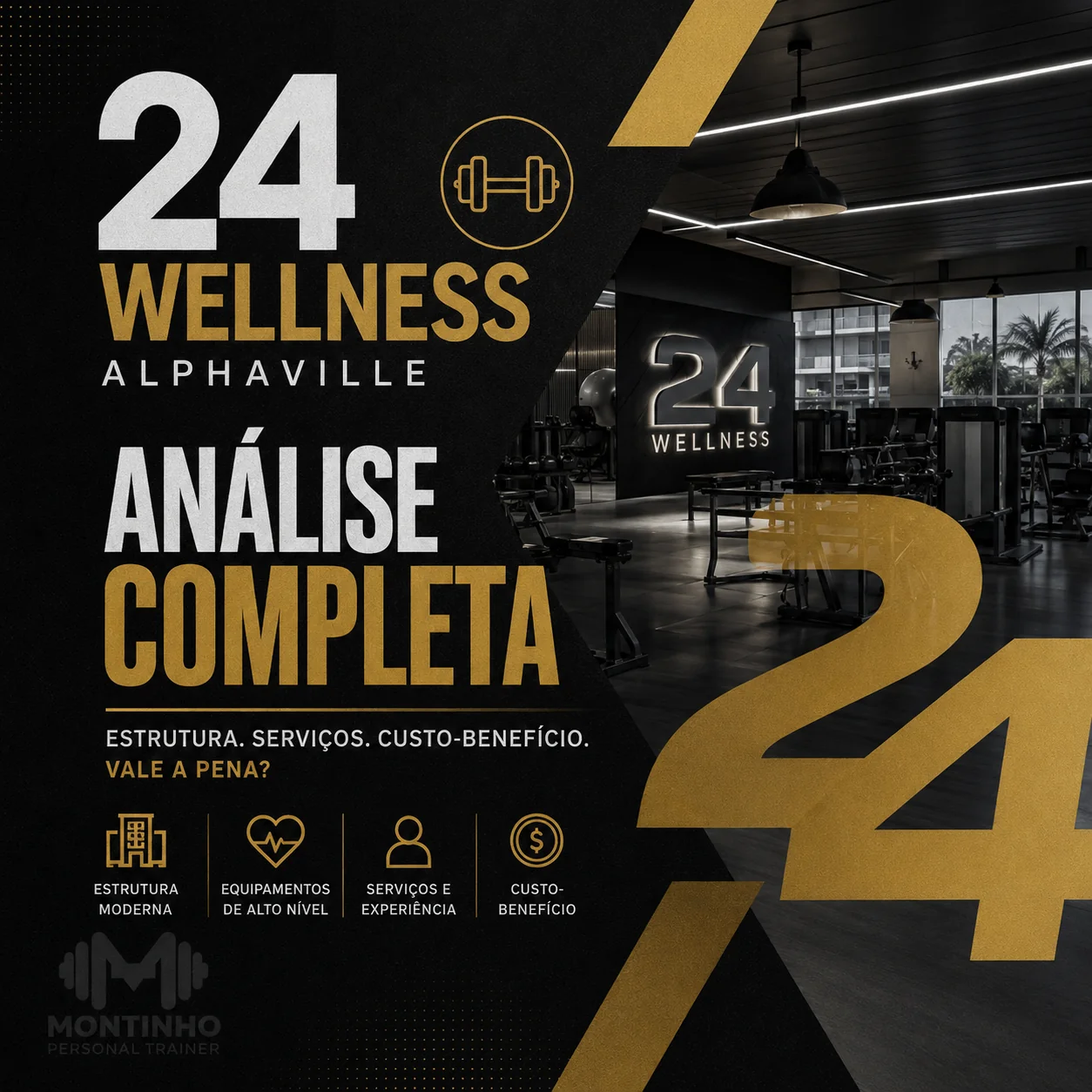 Arte de capa ilustrada do artigo 24 Wellness Alphaville — Montinho Personal Trainer
