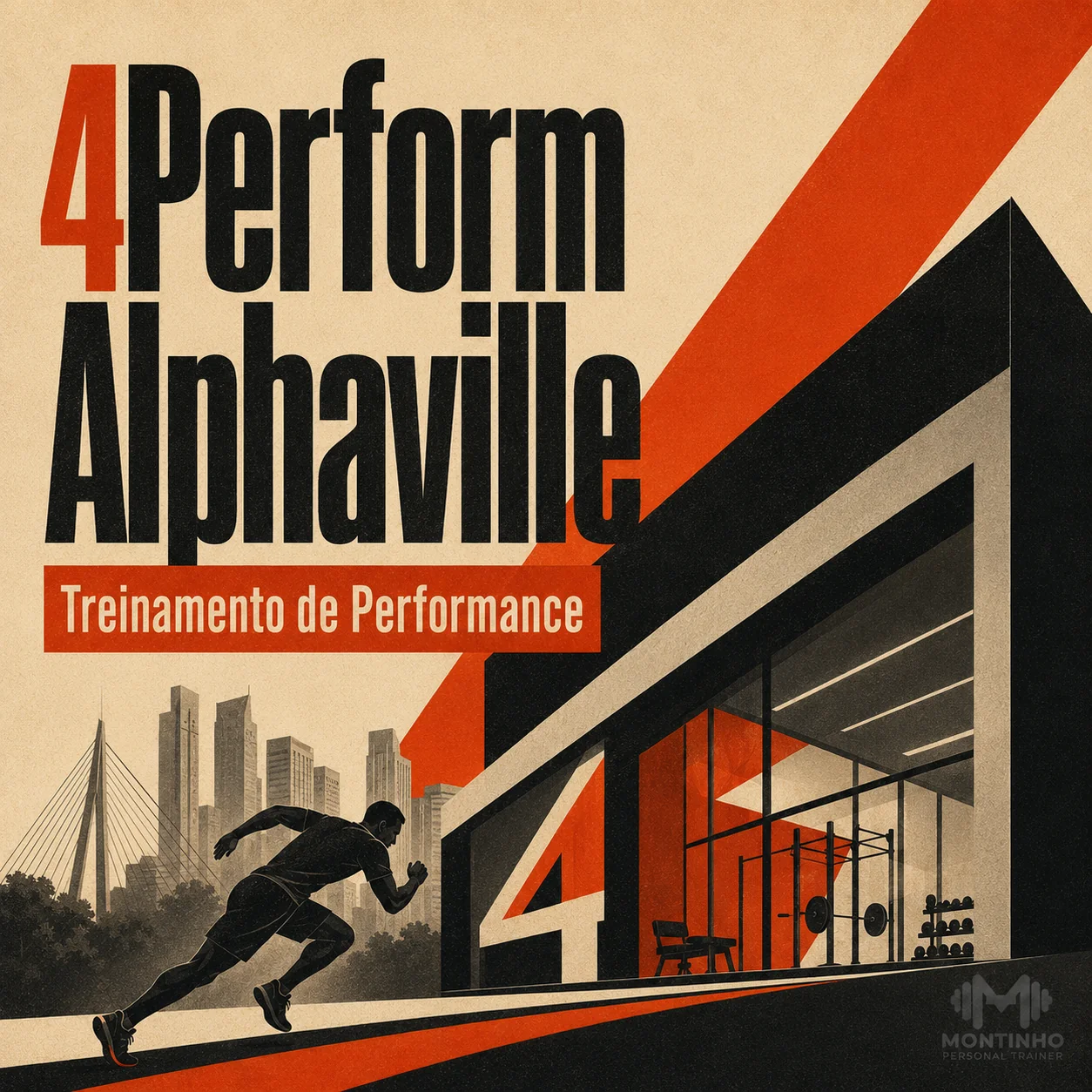 Arte de capa ilustrada do artigo 4Perform Alphaville — Montinho Personal Trainer