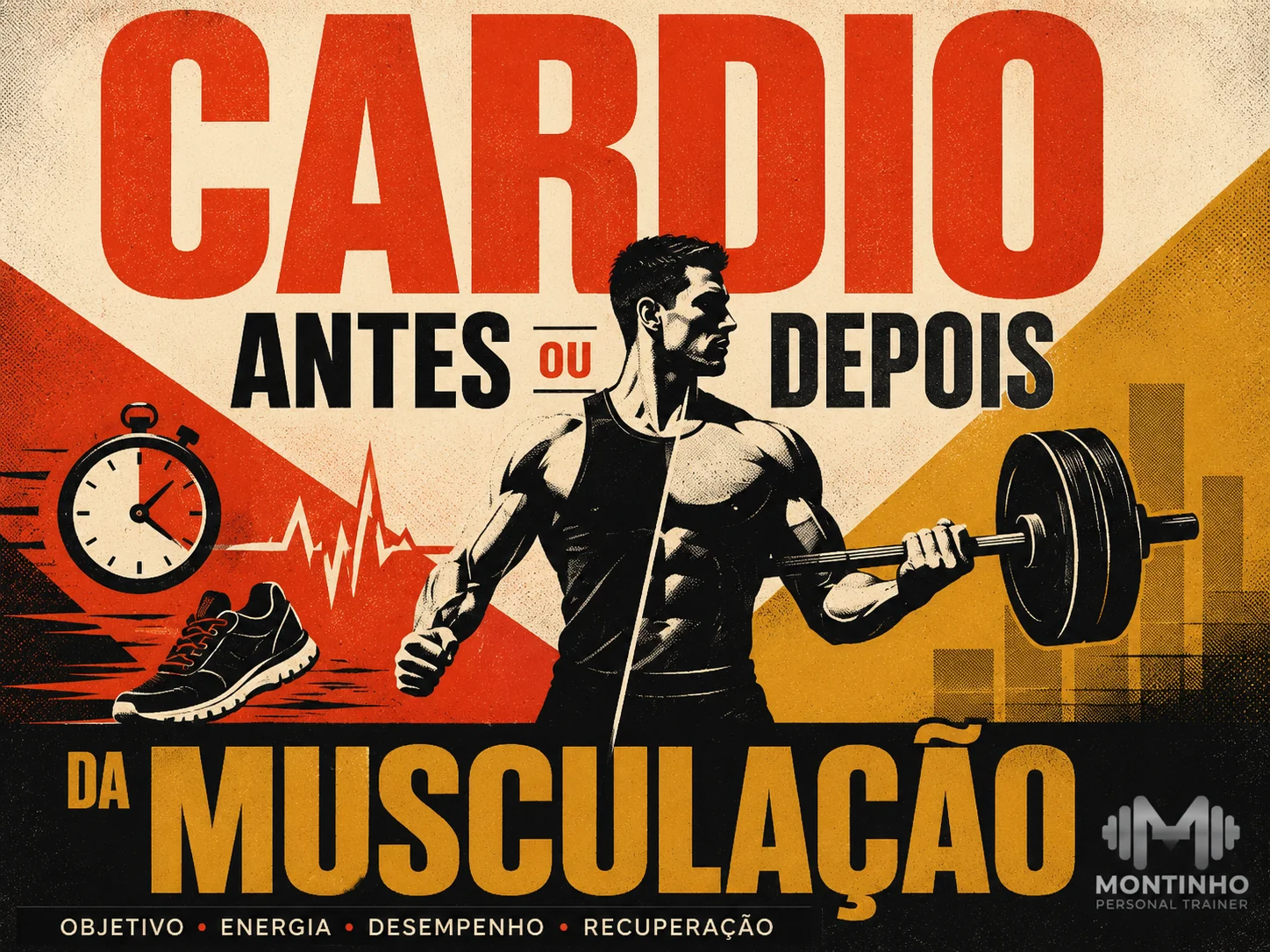 Cardio antes ou depois da musculação? Depois preserva força e desempenho — antes só em casos específicos; o objetivo decide