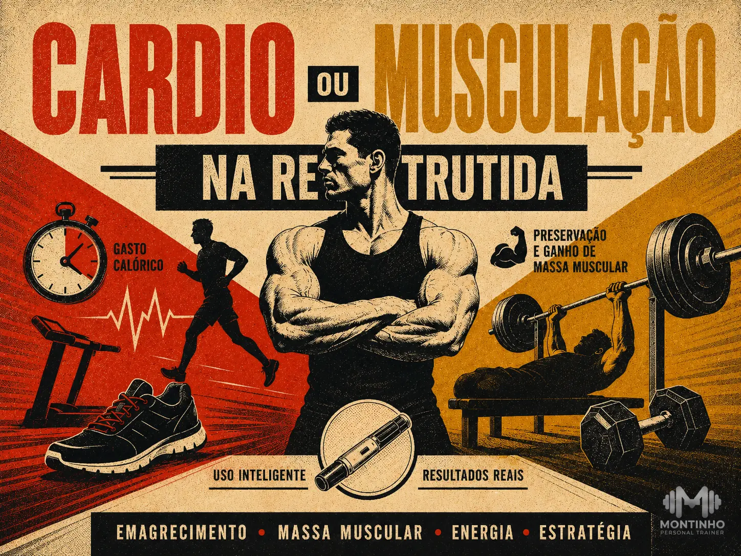 Cardio ou musculação na retatrutida? A musculação preserva massa magra durante o emagrecimento acelerado — o cardio complementa