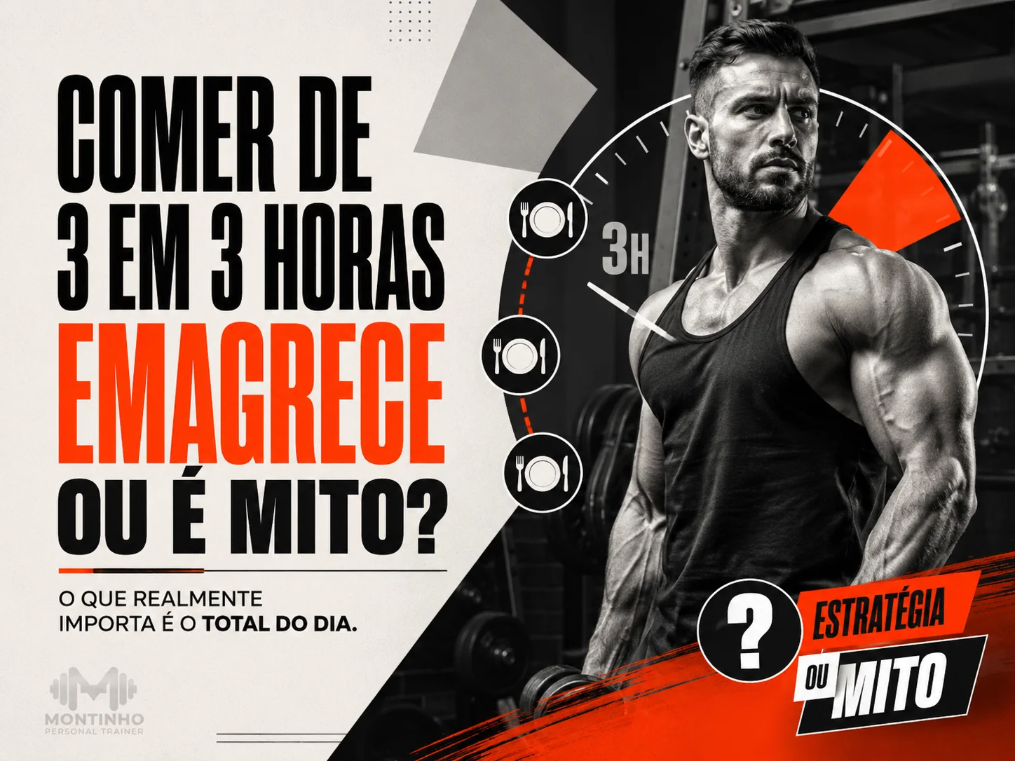 Comer de 3 em 3 horas emagrece ou é mito? A frequência não acelera o metabolismo — o total do dia decide; para alguns, ajuda no controle da fome