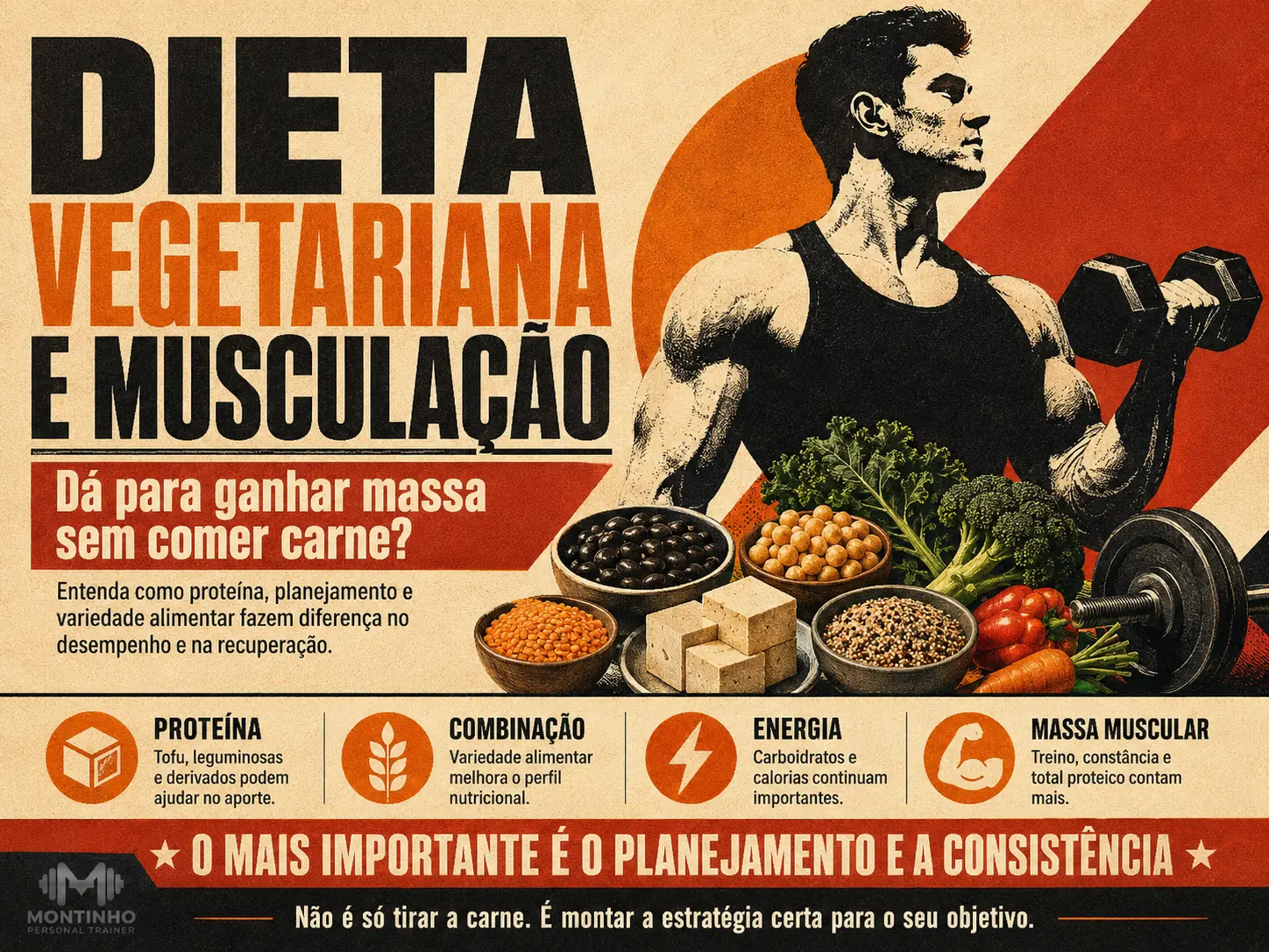 Dieta vegetariana e musculação: como ganhar massa muscular com proteína vegetal