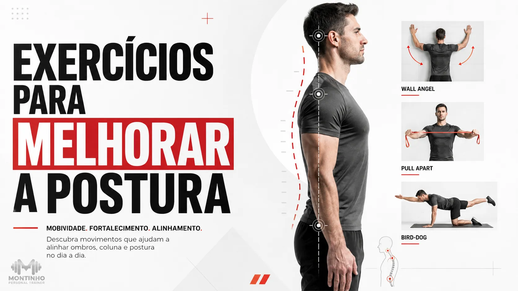 Exercícios para melhorar a postura: fortalecimento de core, costas e mobilidade da coluna