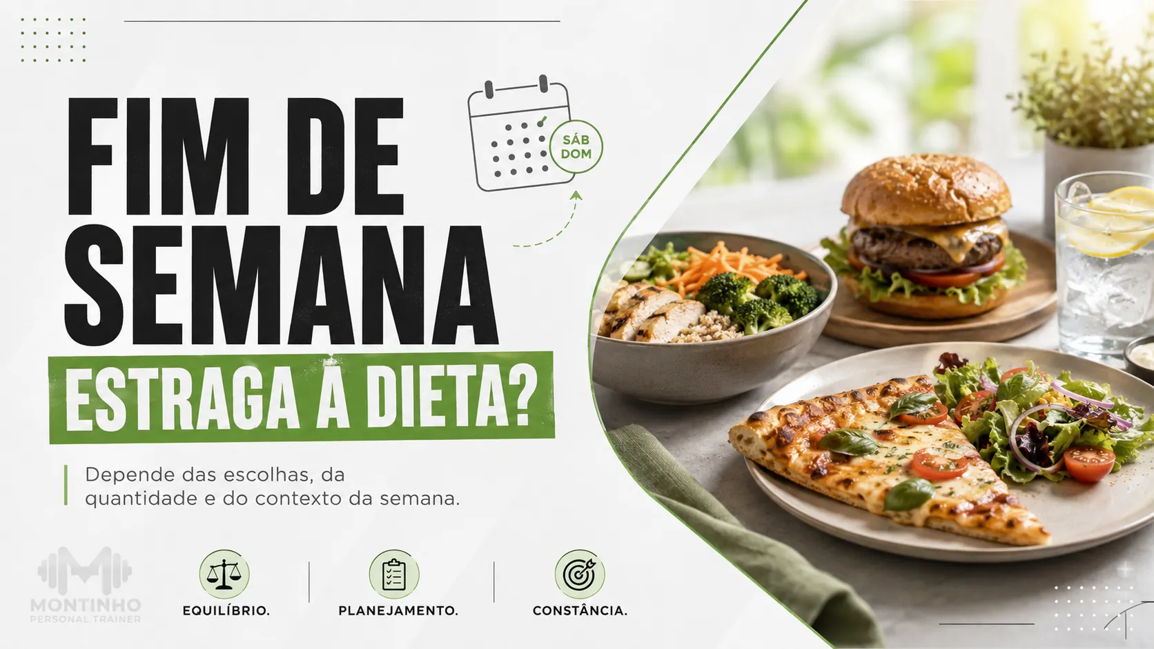 Fim de semana estraga a dieta? A matemática do sábado e domingo no déficit calórico semanal