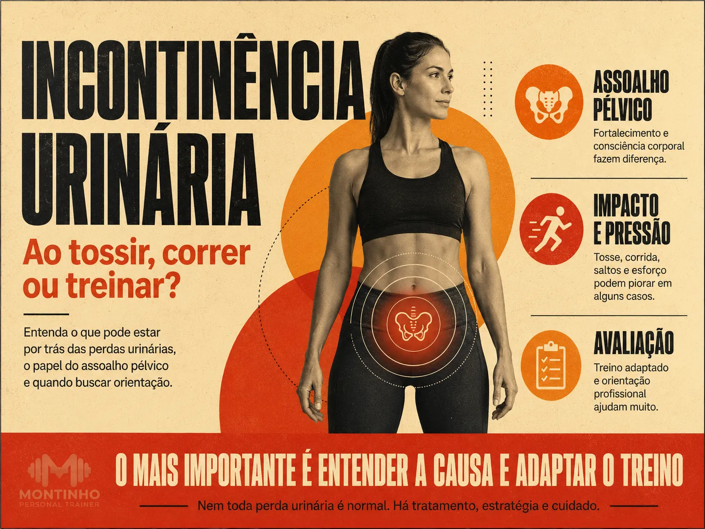 Incontinência urinária: exercícios do assoalho pélvico e o papel do treino e do peso corporal