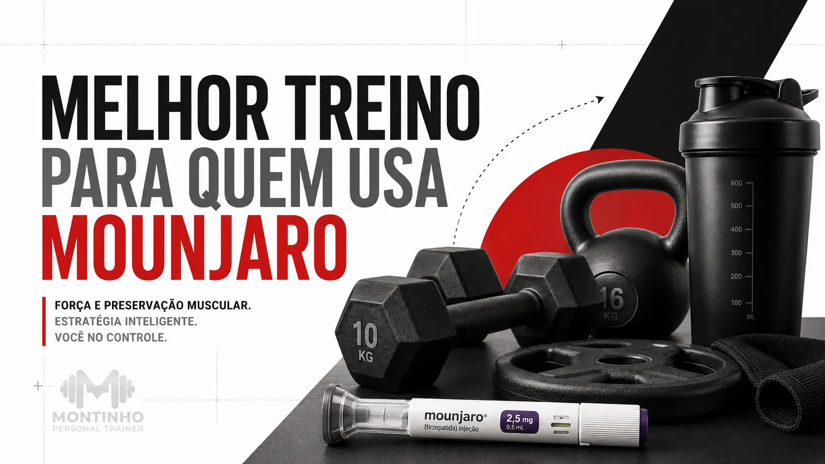 Melhor treino para quem usa Mounjaro: musculação como prioridade para preservar massa magra, com cardio complementar e progressão adaptada