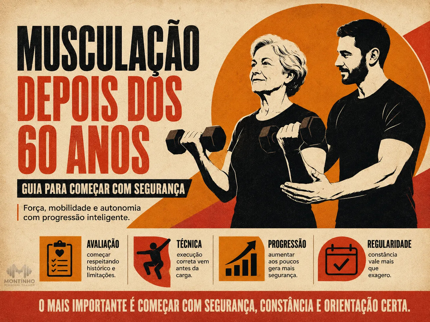 Musculação depois dos 60 anos: guia para começar com segurança e ganhar força e autonomia