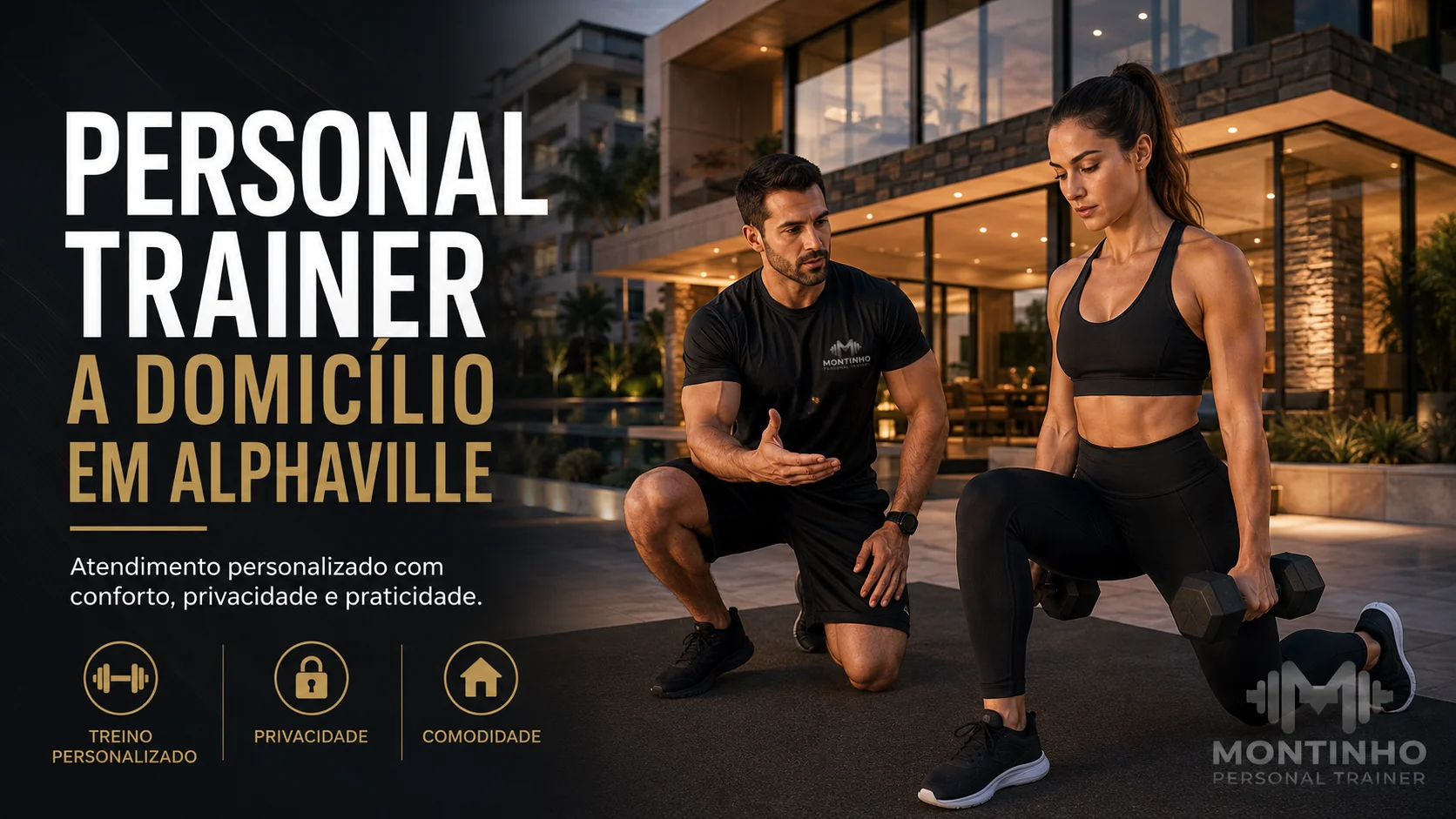Personal trainer a domicílio em Alphaville: treino personalizado na sua casa, com equipamentos adaptados e sem deslocamento