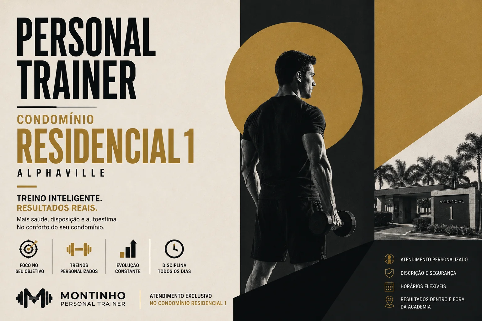 Personal trainer no Condomínio Residencial 1 de Alphaville: atendimento personalizado, discreto e com horários flexíveis, no conforto do seu condomínio
