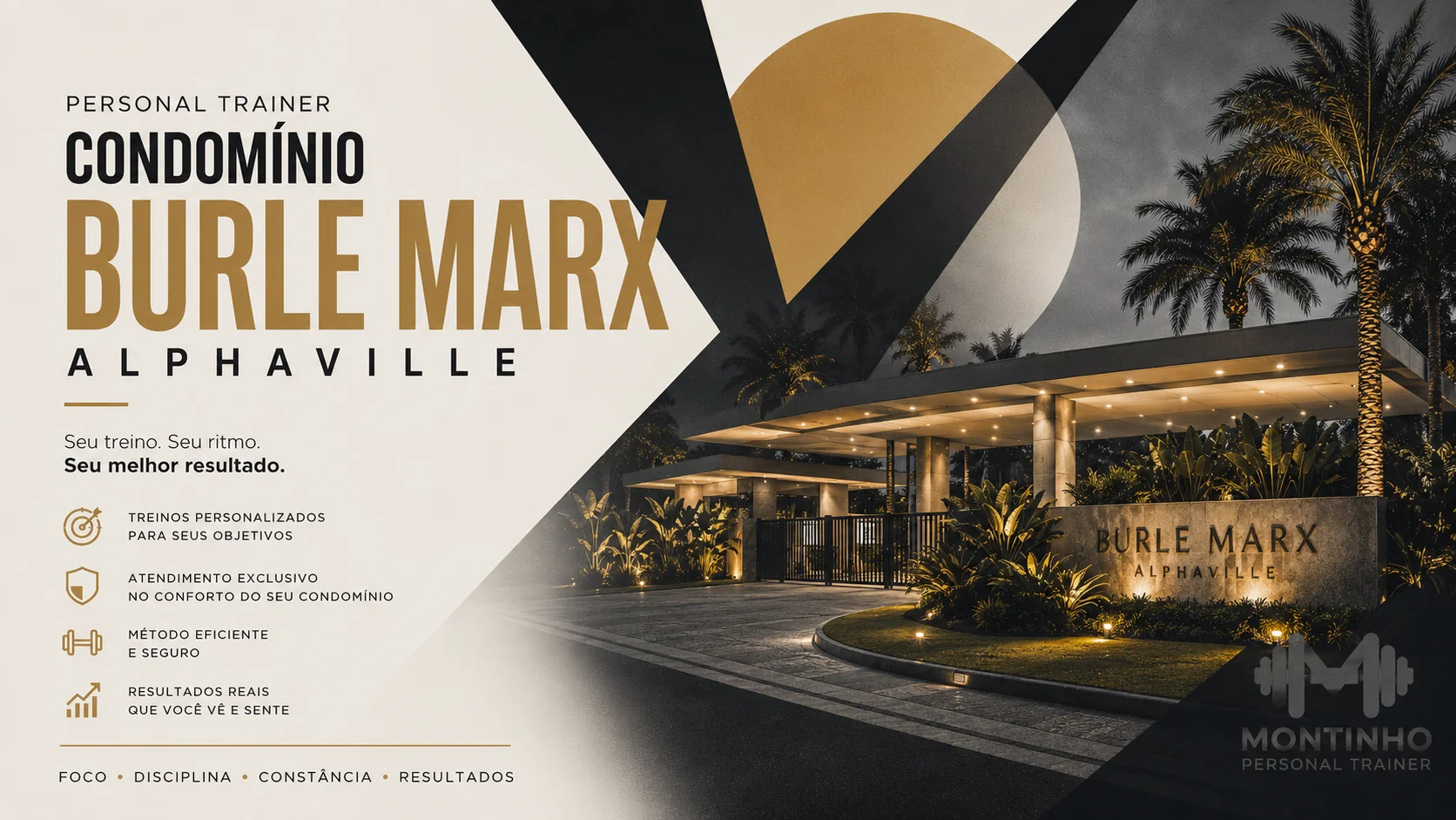 Personal trainer no Condomínio Burle Marx em Alphaville: atendimento personalizado, discreto e com horários flexíveis, no conforto do seu condomínio