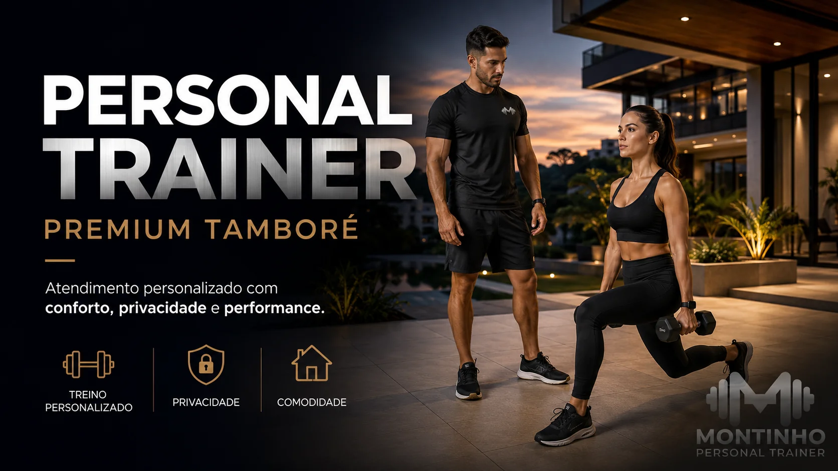Personal trainer no Condomínio Premium Tamboré, região de Alphaville: atendimento personalizado, discreto e com horários flexíveis, no conforto do seu condomínio