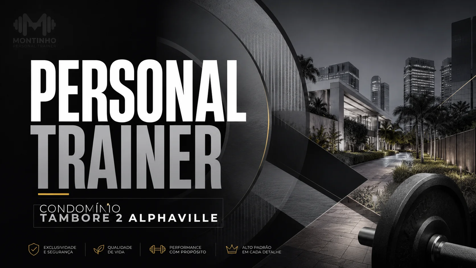 Personal trainer no Condomínio Tamboré 2: atendimento personalizado, discreto e com horários flexíveis, no conforto do seu condomínio em Alphaville