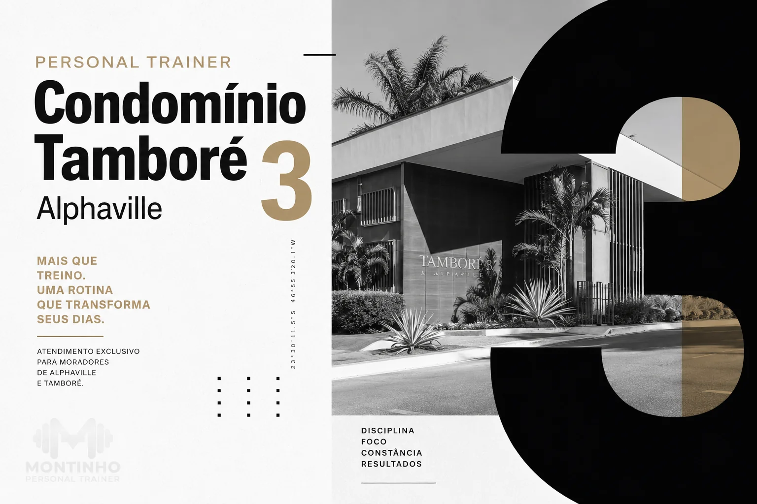 Personal trainer no Condomínio Tamboré 3: atendimento personalizado, discreto e com horários flexíveis, no conforto do seu condomínio em Alphaville