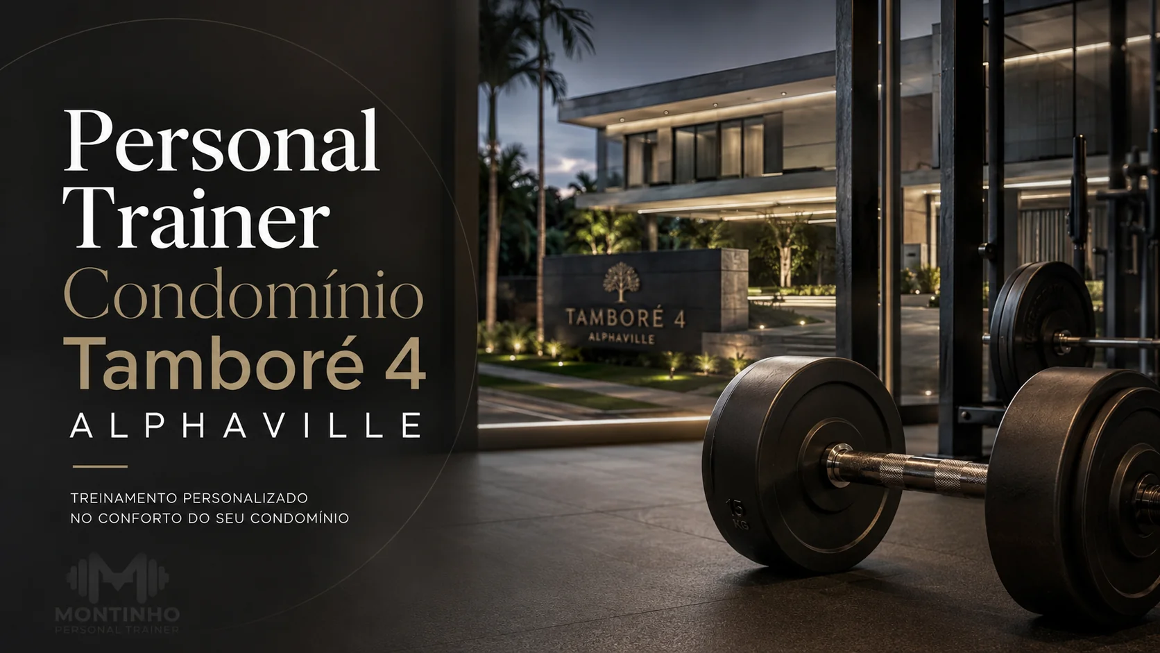 Personal trainer no Condomínio Tamboré 4: atendimento personalizado, discreto e com horários flexíveis, no conforto do seu condomínio em Alphaville