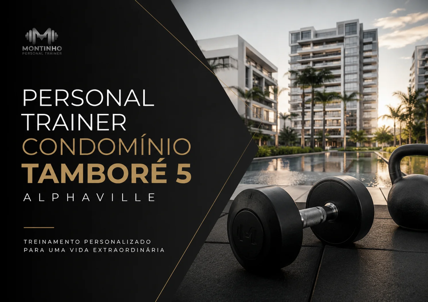 Personal trainer no Condomínio Tamboré 5: atendimento personalizado, discreto e com horários flexíveis, no conforto do seu condomínio em Alphaville