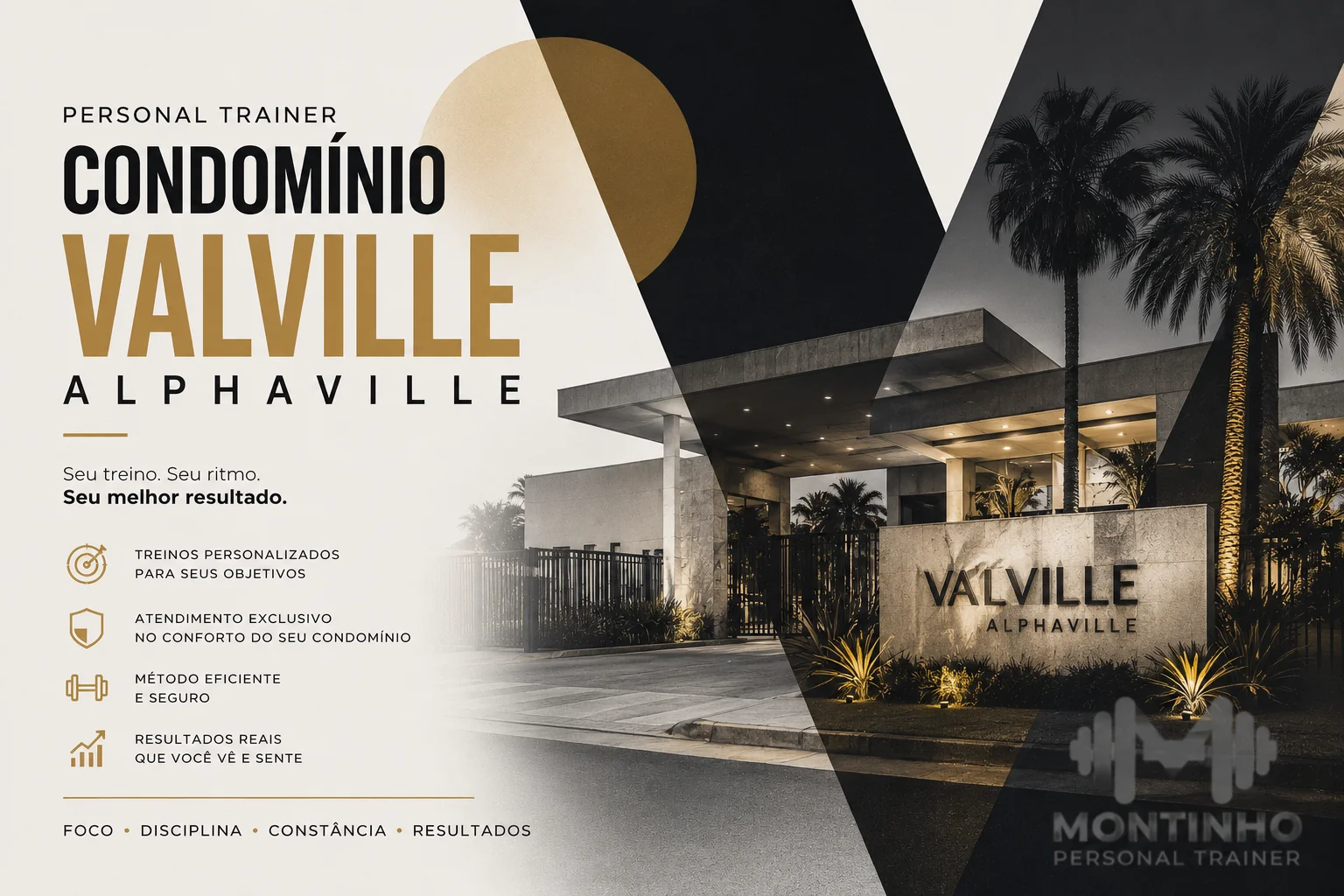 Personal trainer no Condomínio Valville em Alphaville: atendimento personalizado, discreto e com horários flexíveis, no conforto do seu condomínio