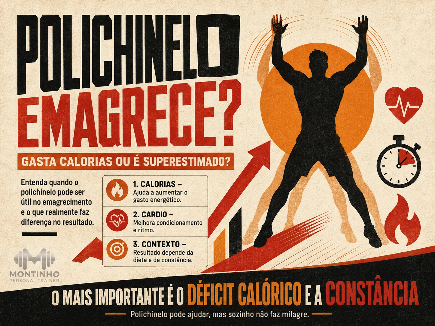 Polichinelo emagrece? Quantos fazer por dia e o papel real no aquecimento e no HIIT