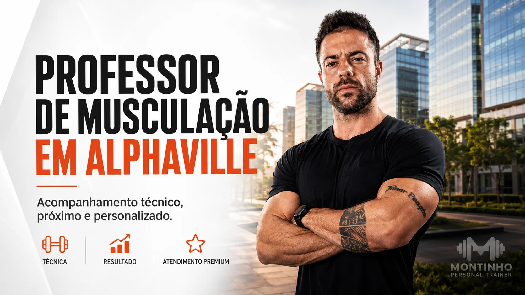 Professor de musculação em Alphaville: orientação técnica, execução correta e progressão de carga para treinar com segurança