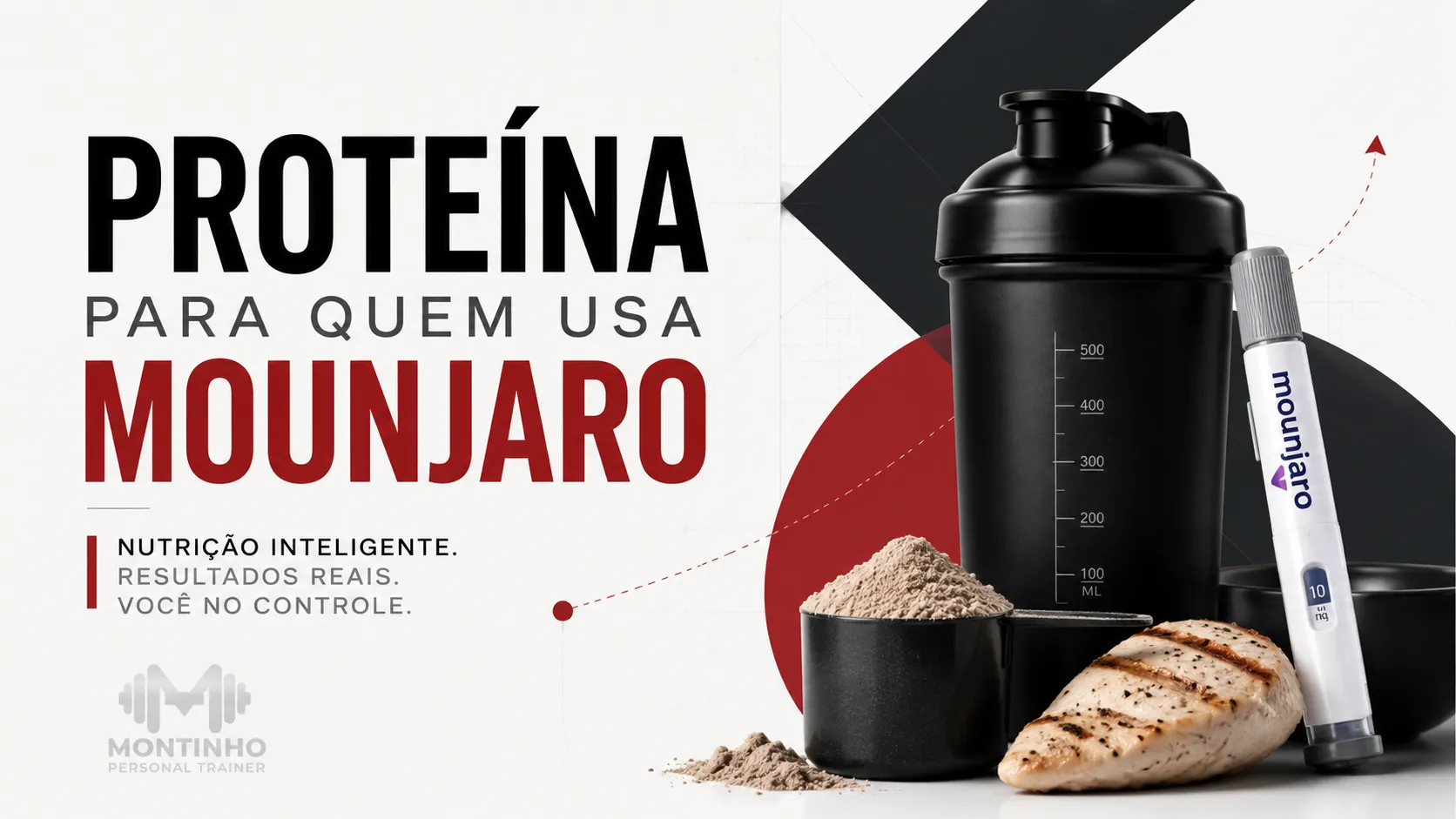 Proteína para quem usa Mounjaro: como bater a meta diária com o apetite suprimido e preservar massa muscular