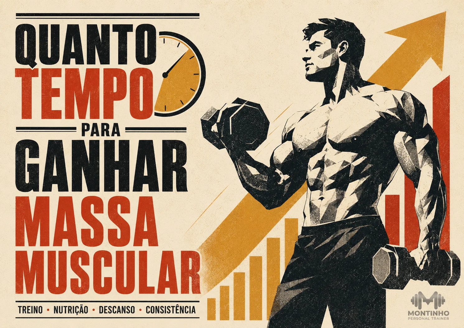 Quanto tempo para ganhar massa muscular: prazos reais por nível de experiência e o que acelera ou trava a hipertrofia