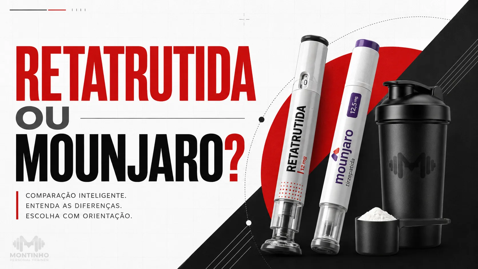 Retatrutida ou Mounjaro: comparativo de mecanismos, resultados e perfil — a decisão é sempre médica