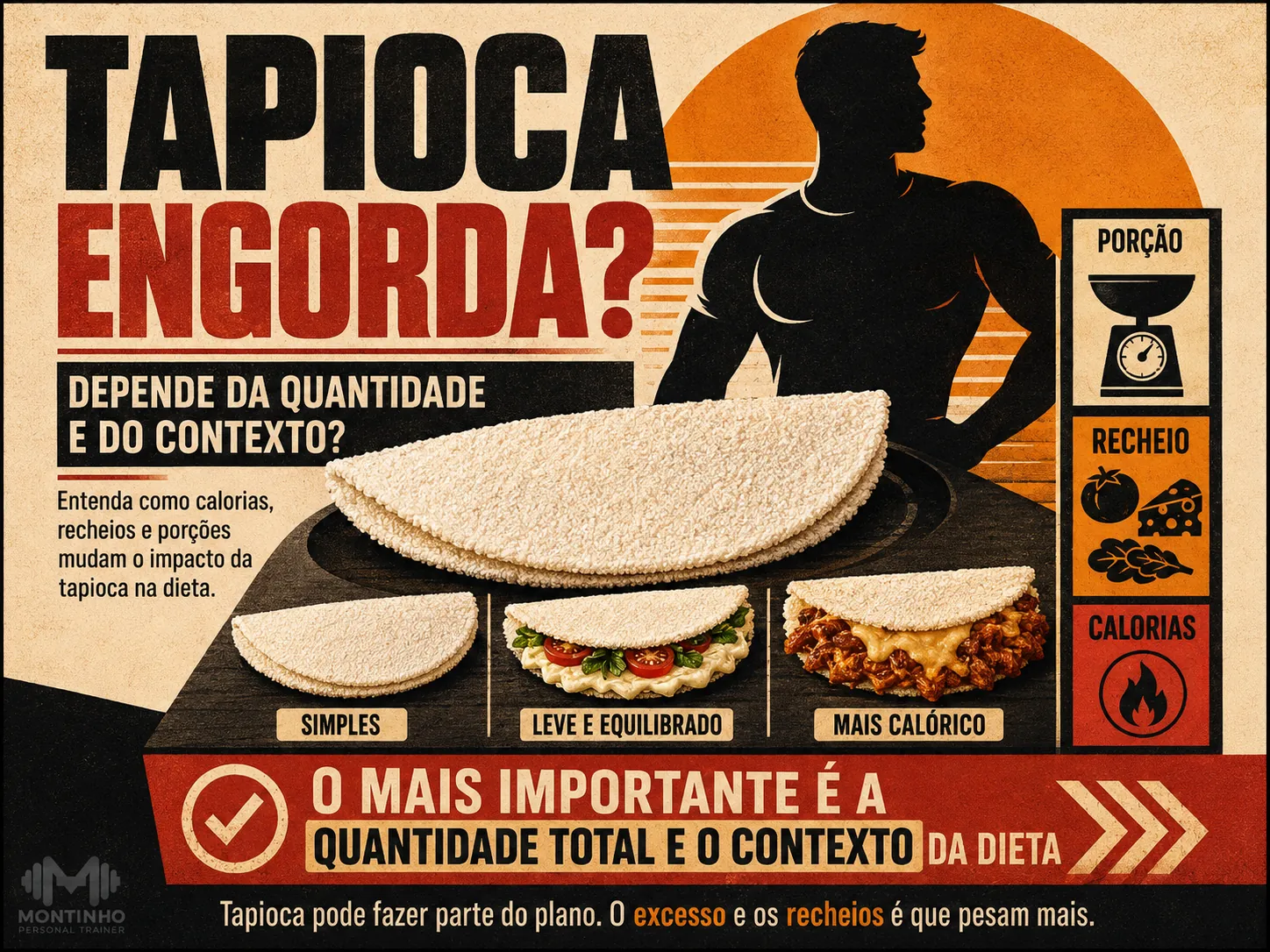 Tapioca engorda ou emagrece? Calorias da tapioca e como usar no plano alimentar