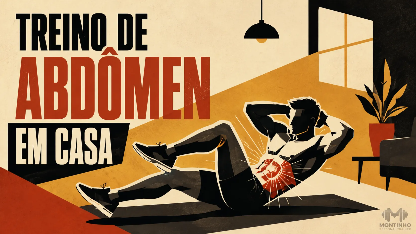 Treino de abdômen em casa: exercícios sem equipamento como prancha e abdominal para fortalecer o core