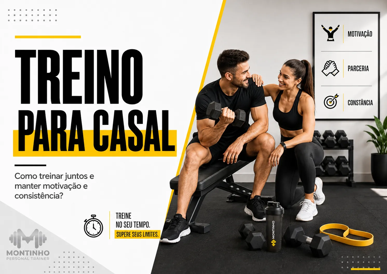 Treino para casal: como treinar junto, manter a motivação e dividir a rotina de exercícios