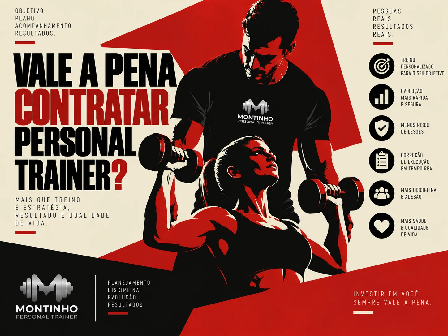 Arte de capa ilustrada sobre o custo-benefício de contratar um personal trainer