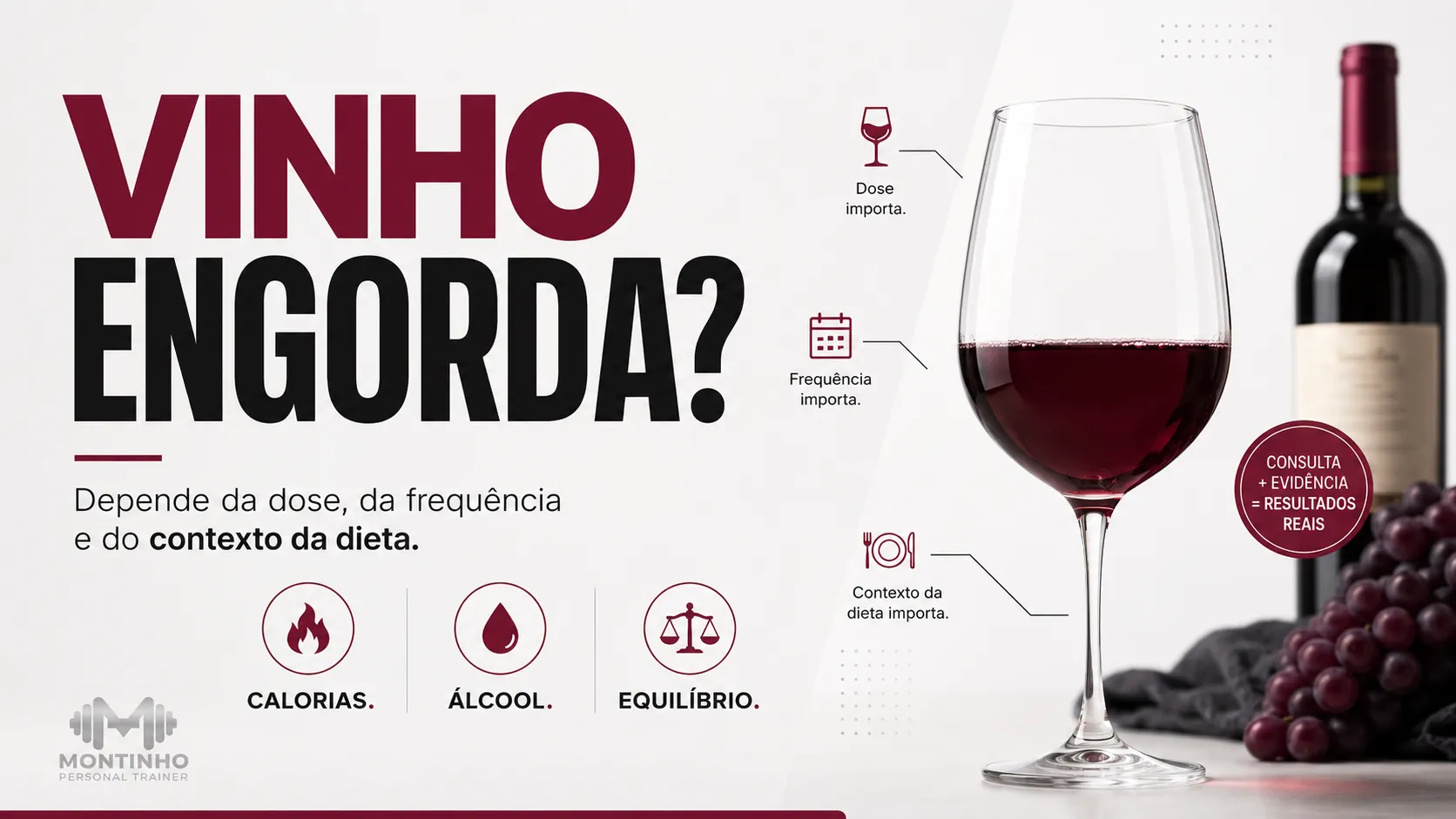 Vinho engorda? Calorias do vinho e como encaixar a bebida na dieta de emagrecimento