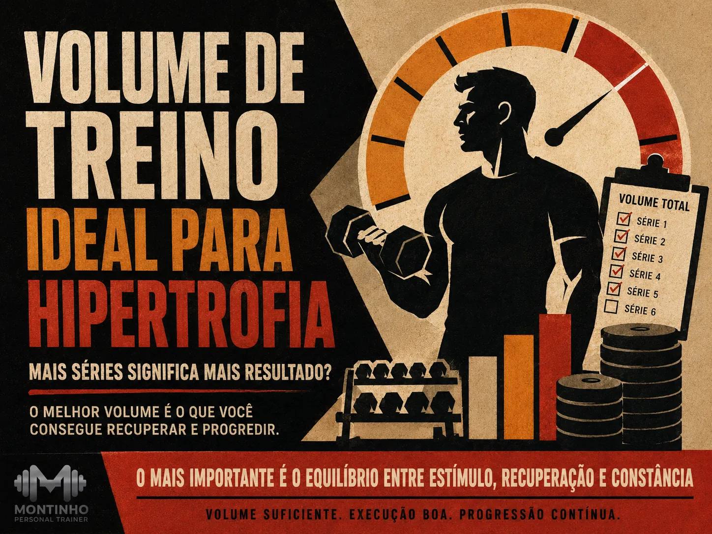 Volume de treino ideal para hipertrofia: MEV, MAV e MRV — como encontrar a dose certa de séries semanais